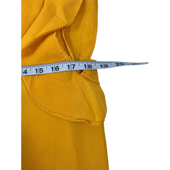 Ups & Downs Women's Mustard Sleeveless Blouse - Picture 5 of 6